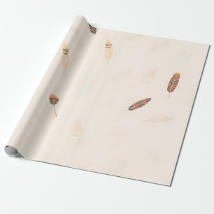 Feathers Luxe Populaire Boho Collectie Cadeaupapier