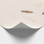 Feathers Luxe Populaire Boho Collectie Cadeaupapier (Hoek)