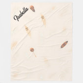Feathers Luxe Populaire Boho Collectie Fleece Deken (Voorkant)