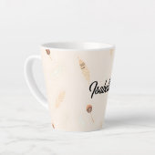 Feathers Luxe Populaire Boho Collectie Latte Mok (Linkerhoek)