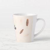 Feathers Luxe Populaire Boho Collectie Latte Mok (Rechts)