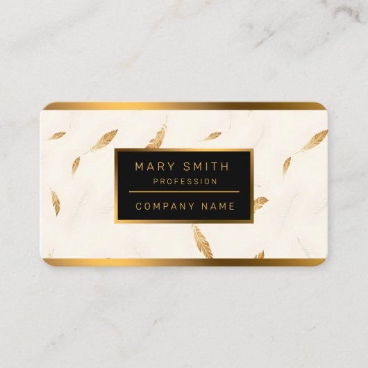 Feathers Luxury Modern Boho Collection Visitekaartje (Voorkant)