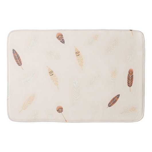 Feathers Luxury Popular Boho Collection Badmat (Voorkant)