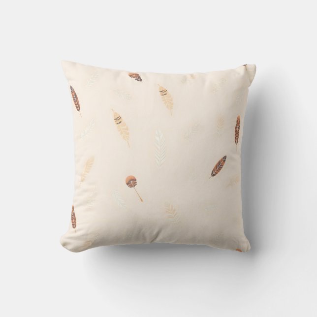 Feathers Luxury Popular Boho Collection Kussen (Voorkant)