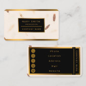 Feathers Luxury Popular Boho Collection Visitekaartje (Voorkant / Achterkant)