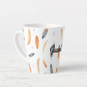 Feathers Luxury Trendy Boho Collection Latte Mok (Linkerhoek)