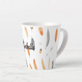 Feathers Luxury Trendy Boho Collection Latte Mok (Rechterhoek)