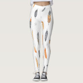 Feathers Luxury Trendy Boho Collection Leggings (Voorkant)
