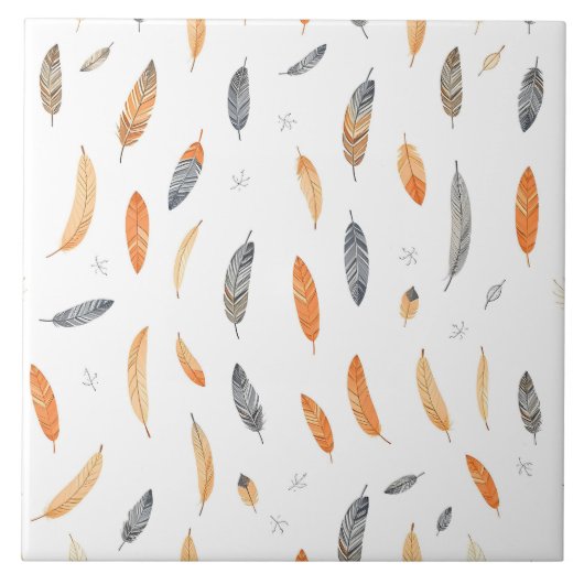 Feathers Luxury Trendy Boho Collection Tegeltje (Voorkant)