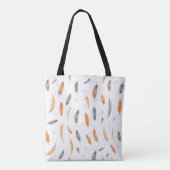Feathers Luxury Trendy Boho Collection Tote Bag (Achterkant)