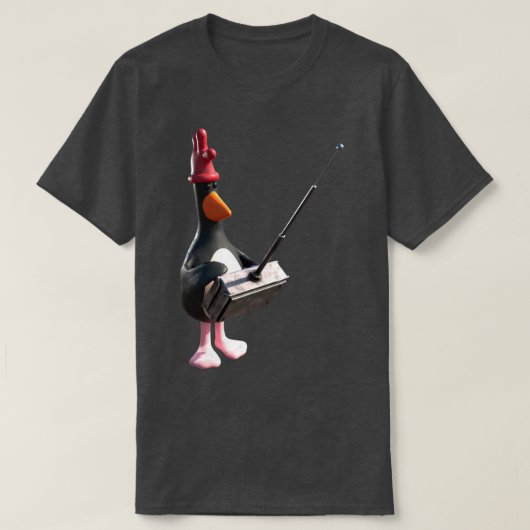 Feathers McGraw Afstandsbediening Grappig T-shirt (Design voorkant)