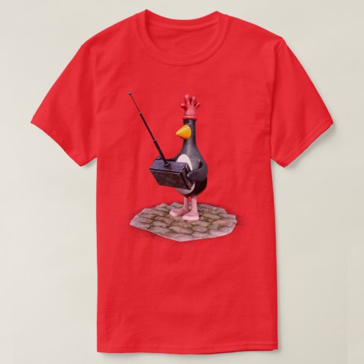 Feathers McGraw-afstandsbediening T-shirt (Design voorkant)