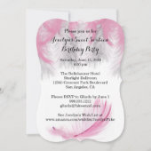 Feathers Sweet 16 verjaardagsfeestuitnodigingen Kaart (Voorkant)