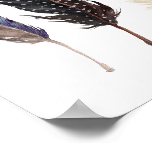 Feathers Wall Art, Feathers Printable, Poster (Hoek)