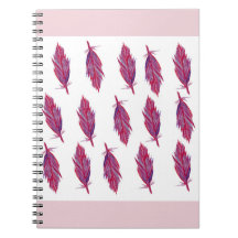 Feathers Waterverf Photo Notitieboek (80 pagina's 