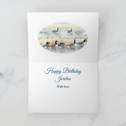 FeatherTastic Fun Bird Joke Gans Verjaardag Kaart (Binnen)