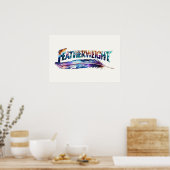 Featherweight Feather - MMA Kick Boxing Gym Lover Poster (Keuken)