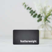 featherweight. Modern Blackboard Professional Visitekaartje (Staand voorkant)