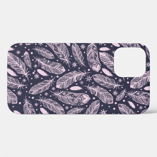 Feathery Fantasy: Romantische Patroon Creatie Case-Mate iPhone Case (Achterkant (horizontaal))