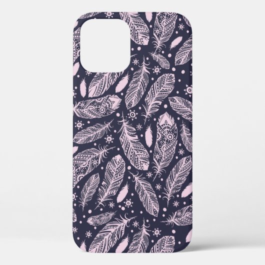 Feathery Fantasy: Romantische Patroon Creatie Case-Mate iPhone Case (Achterkant)