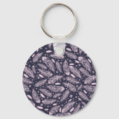 Feathery Fantasy: Romantische Patroon Creatie Sleutelhanger (Achterkant)