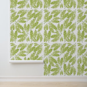 Feathery Fern op een Behang