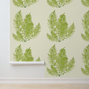 Feathery Fern op een Behang