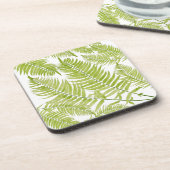 Feathery Fern op een Onderzetter Set (Linkerzijde)