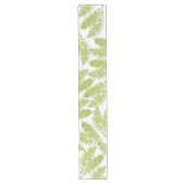 Feathery Fern op een Table Runner Lange Tafelloper (Voorkant)
