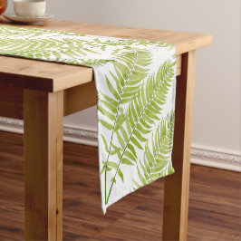 Feathery Fern op een Table Runner Lange Tafelloper