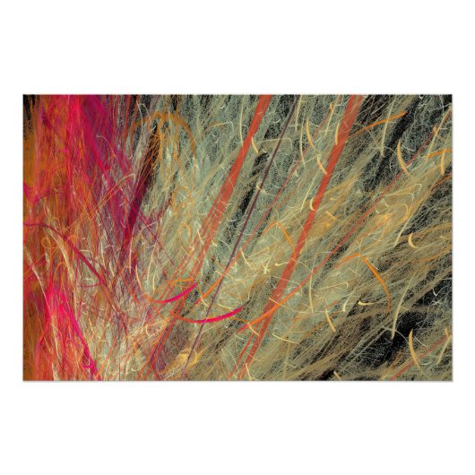 Feathery Fractal Perfect Poster (Voorkant)