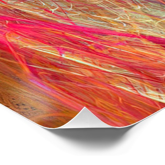 Feathery Fractal Perfect Poster (Hoek)