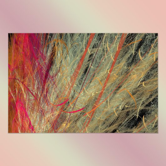 Feathery Fractal Perfect Poster