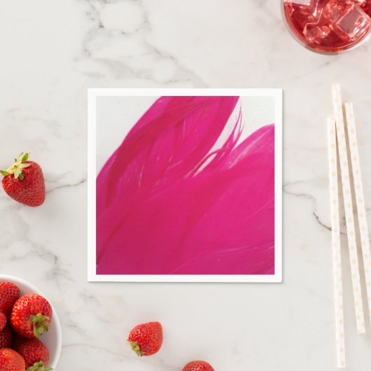 Feathery Fuschia Servet (Insitu)