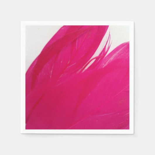 Feathery Fuschia Servet (Voorkant)