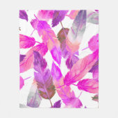 Feathery life for me fleece deken (Voorkant)