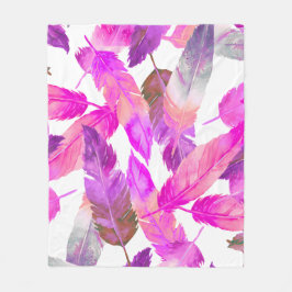 Feathery life for me fleece deken