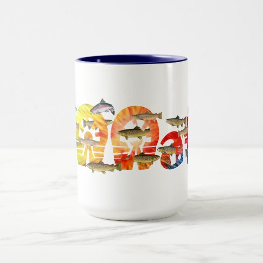 Featic Brown Trout Coffee Mok (Midden)