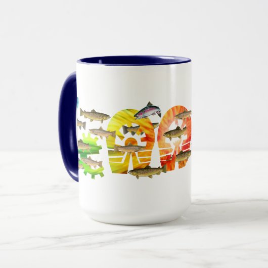 Featic Brown Trout Coffee Mok (Voorkant links)