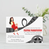 Feature Presentation Baby shower Kaart (Staand voorkant)