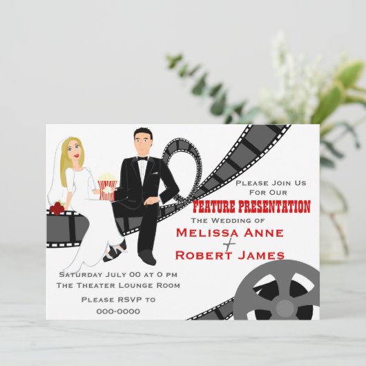 Feature Presentation Weddenschap Kaart (Staand voorkant)