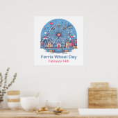 Feb 14e reuzenrad Dag Poster (Keuken)