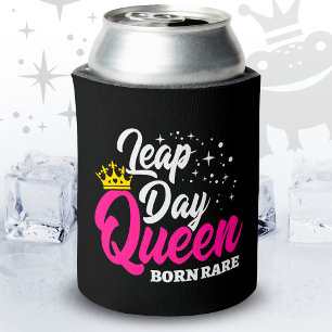 Feb 29 Leap Day Queen Leap Jaar Verjaardag Geboren Blikjeskoeler