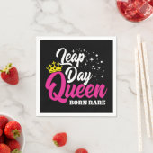 Feb 29 Leap Day Queen Leap Jaar Verjaardag Geboren Servet (Insitu)