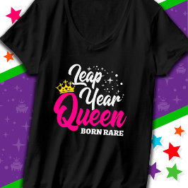 feb 29 schrikkeljaar koningin schrikkeldag verjaar t-shirt