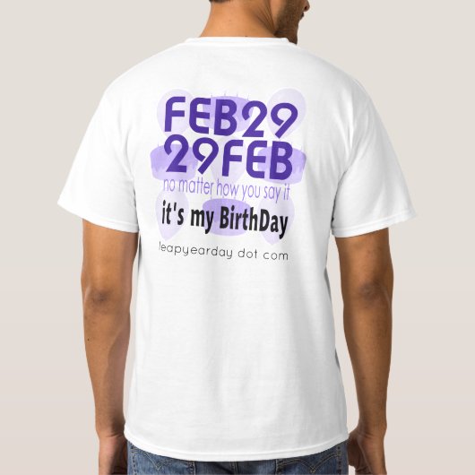 FEB 29 T-Shirt (Achterkant)