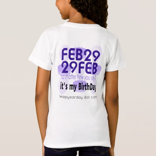 FEB 29 T-SHIRT (Achterkant)