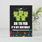 Feb 29th Leap Day, het is mijn verjaardag schrikke Kaart (Staand voorkant)