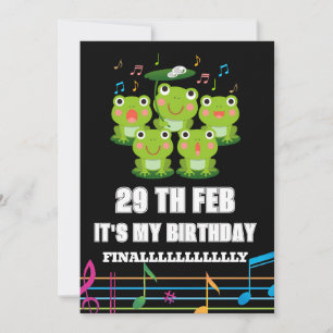 Feb 29th Leap Day, het is mijn verjaardag schrikke Kaart