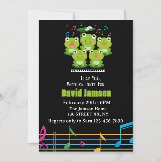 Feb 29th Leap Day, het is mijn verjaardag schrikke Kaart (Voorkant)